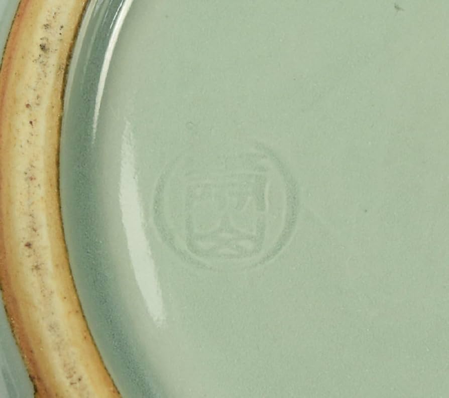 Amazon.co.jp: 富田静山作 飛青磁 水指 直径140mm 高さ145mm
